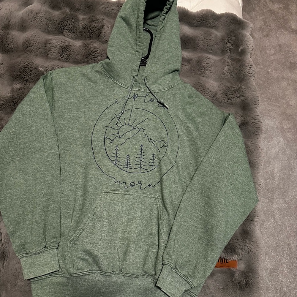 Green Graphic Hoodie